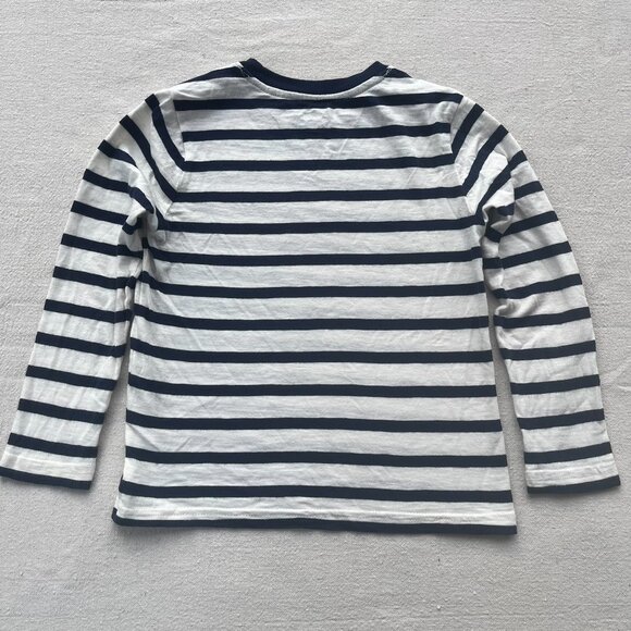 Primary Long-Sleeve Tee in Ivory/Navy Stripe, Size 4-5, GUC-VGUC - Picture 4 of 4